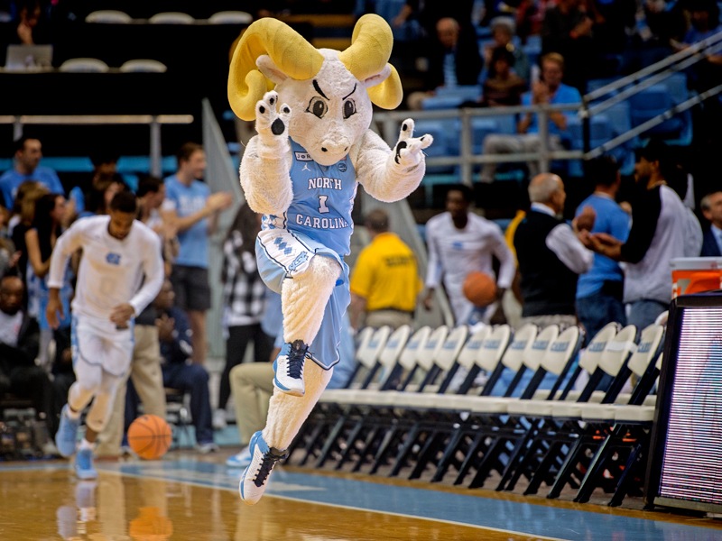 North Carolina Tar Heels Mascot Chain Pull – Bobhead