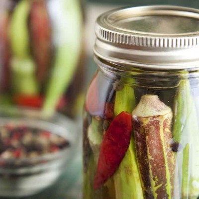 Dilly Pickled Okra